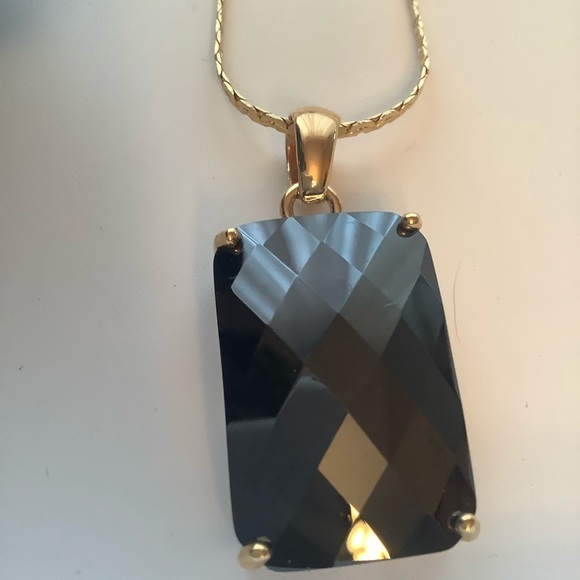 Park Lane Grand Necklace & Earrings Vintage Set Jet Black Cubic Zirconia - Picture 4 of 11